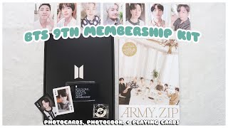 ✨ unboxing bts official fanclub army membership kit 2023 | 9th