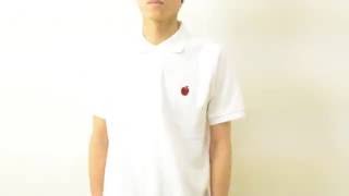 半袖 ポロシャツ メンズ Apple オリジナル ロゴ ワンポイント 刺繍