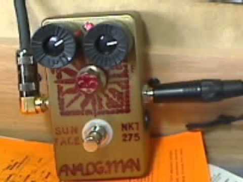 AnalogMan Sunface NKT 275 White Dot Fuzz Review |Dyce Kimura - YouTube