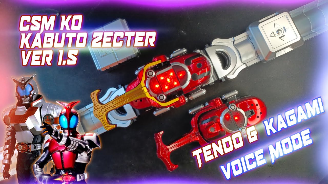 Voices and SFX Mode Unlocked! CSM KO Kabuto Zecter ver 1.5 Henshin