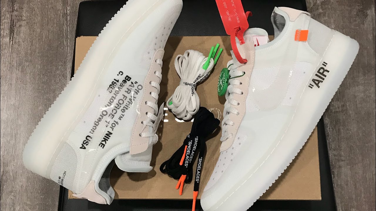 Off THE TEN ナイキ エアフォース 1 LOW offwhite White X Air Force 1