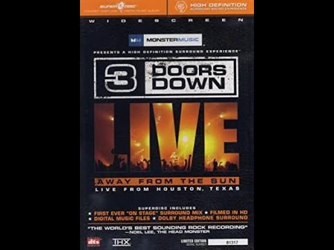 3 Doors Down Live: Away from the Sun 2005 Monster SuperDisc DVD