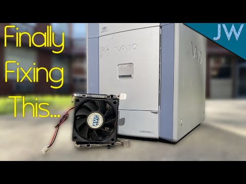 Sony VAIO PCV-RX755 CPU Heatsink Replacement - YouTube