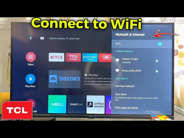 TCL Smart TV: How to Connect to WiFi Network - YouTube