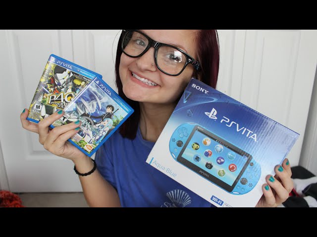 Aqua Blue PS Vita Unboxing + Start Up + Games! | AlyssaNGames