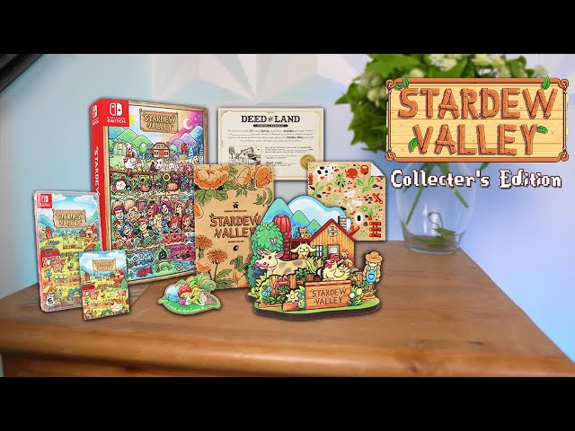Stardew Valley Nintendo Switch Collector's Edition Unboxing - YouTube