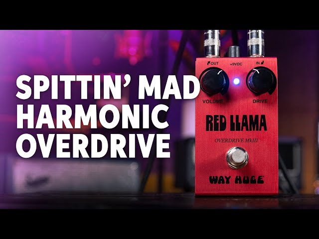 Way Huge Red Llama Overdrive MkIII Smalls Pedal Demo - YouTube