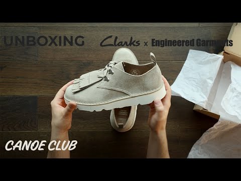 Clarks x EG Desert Khan in Brown & Sand Suede | Unboxing - YouTube