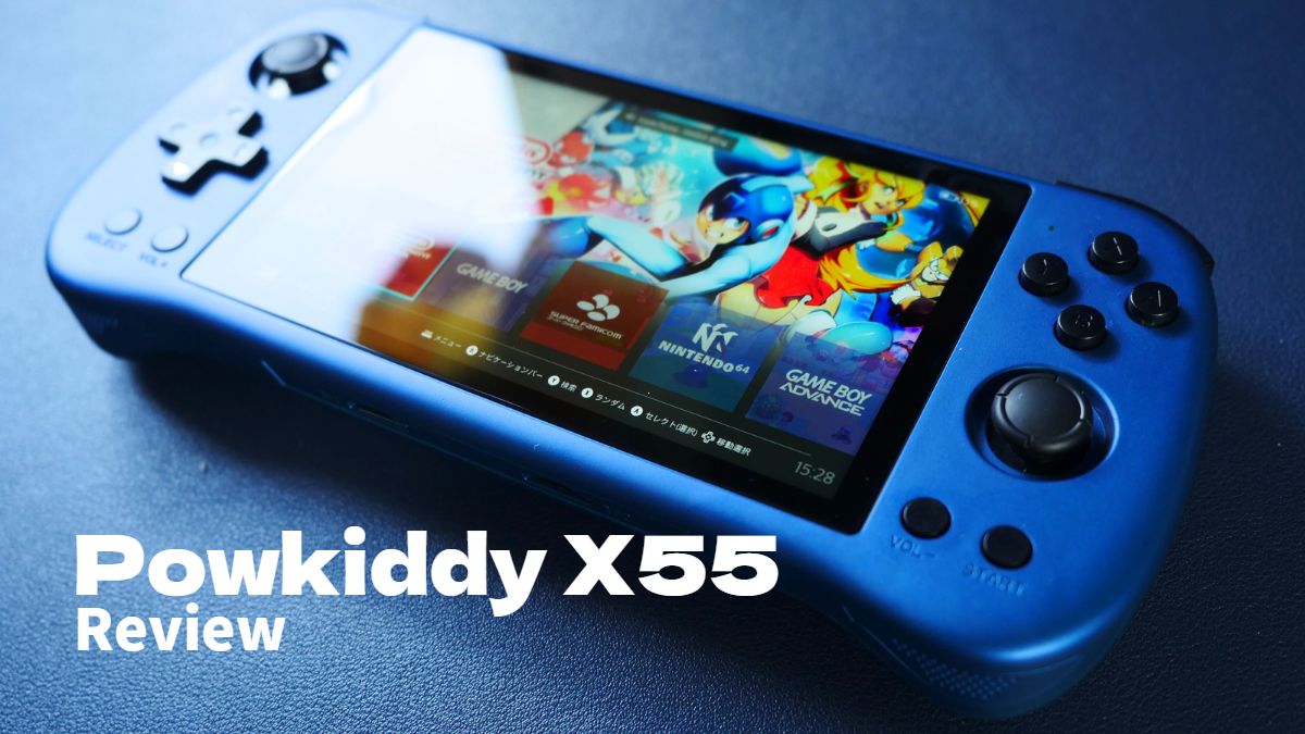 Powkiddy X55 レビュー 画面が大きいからゲームは間違いなく楽しく