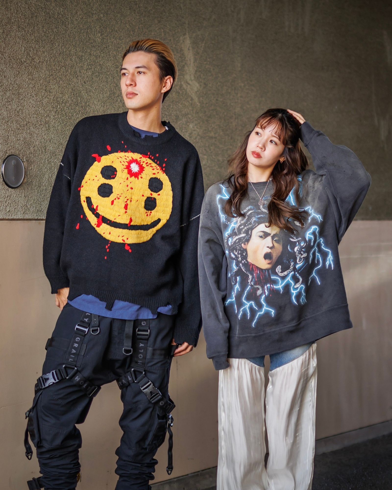 SAINT M×××××× - セントマイケル24AW MEDUSA CREW SWT(SM-YS1-0000-029