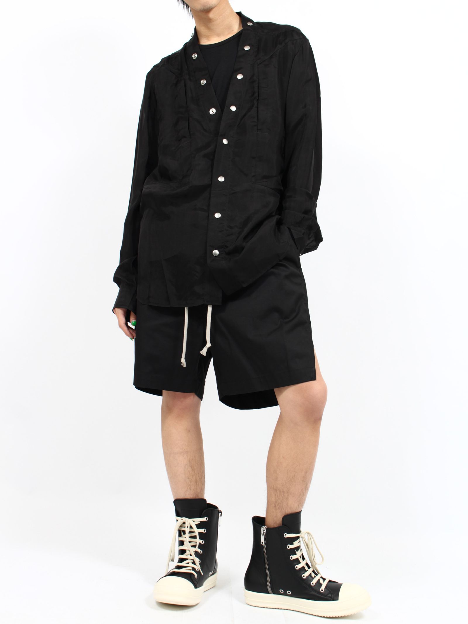 RICK OWENS - 【25SS】ラリー フォグポケット スナップボタンシャツ