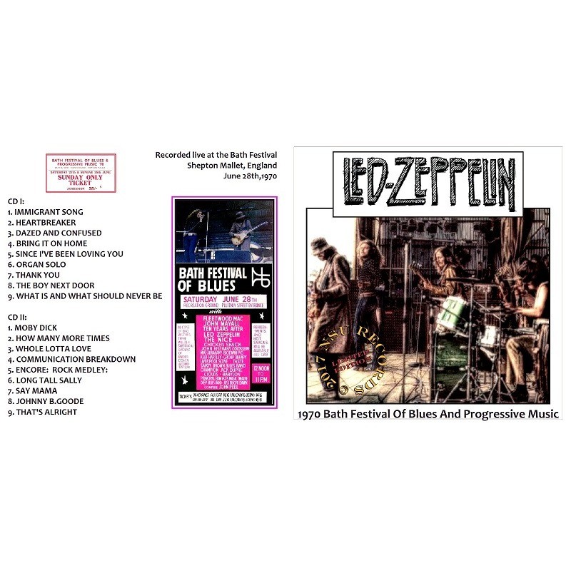Bath stop festival 1970 june 28th 2cd - Led Zeppelin - ( CD