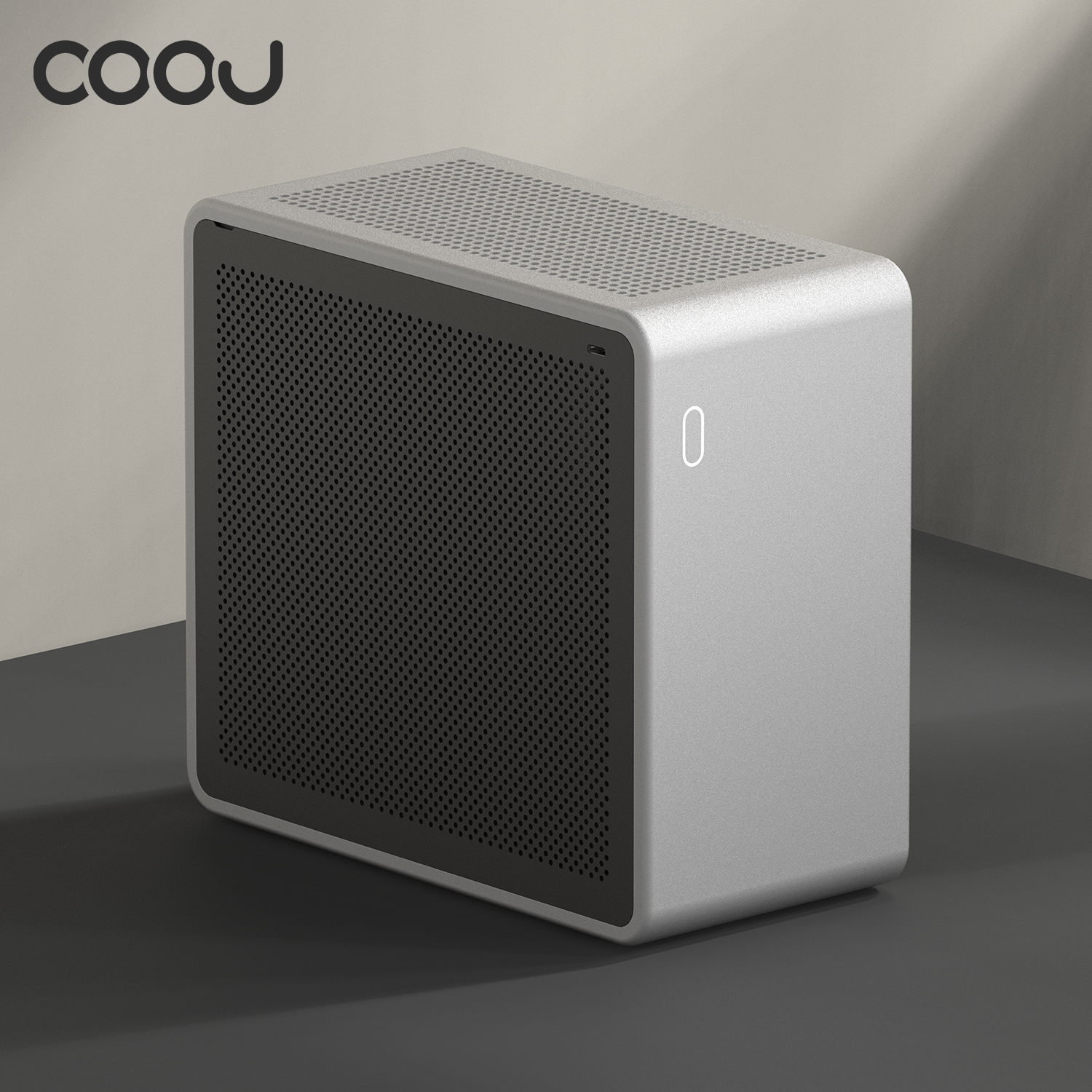 COOJ Z18網孔版機箱支援直插水冷與ITX主板的MATX鋁合金一體成型機殼