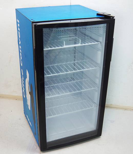 111 業務用 冷蔵ショーケース オフィスコンビニ XW-105 左右開き 小型