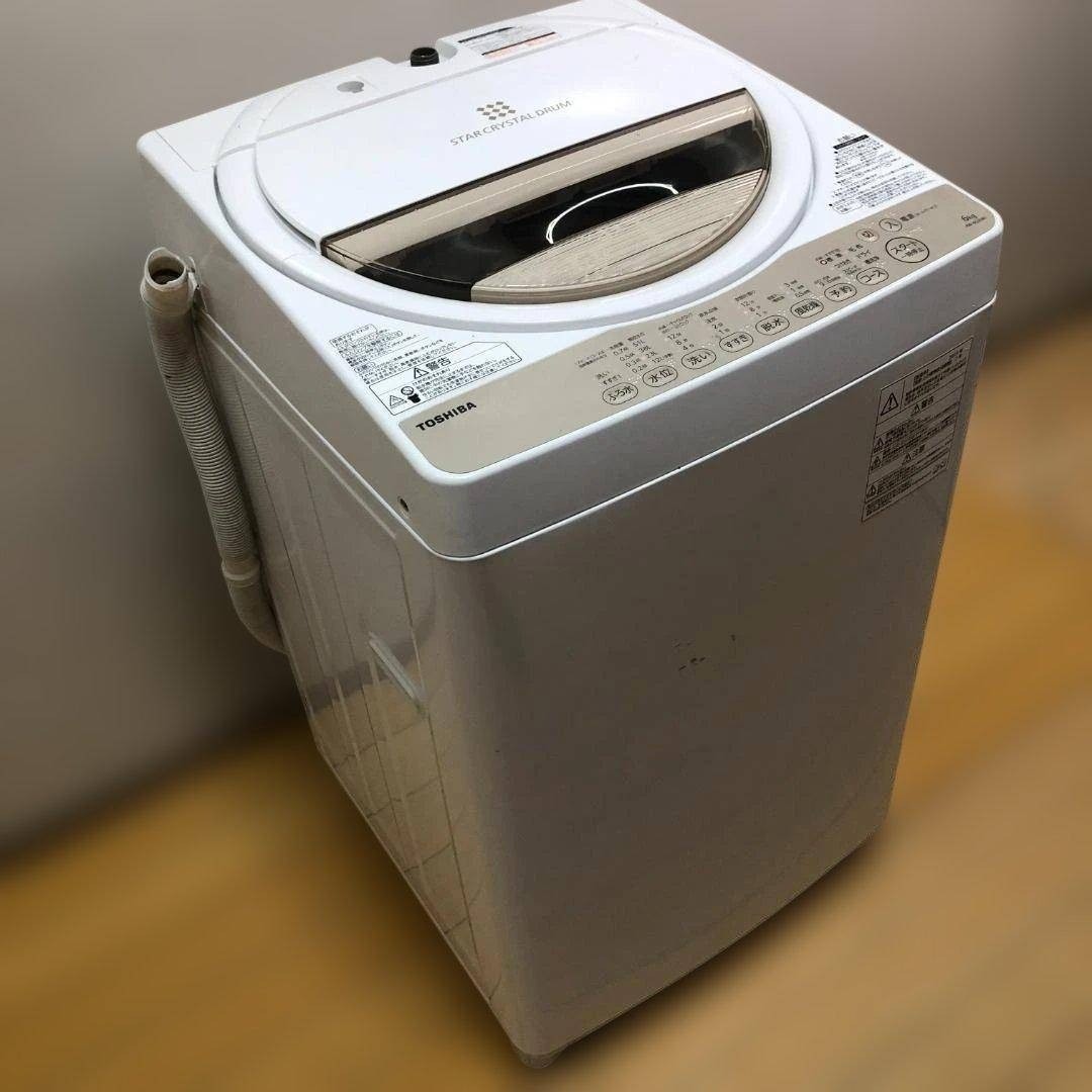 東芝 - 東芝 電気洗濯機 AW-6G3 2015年製 洗濯容量 88314の通販 by