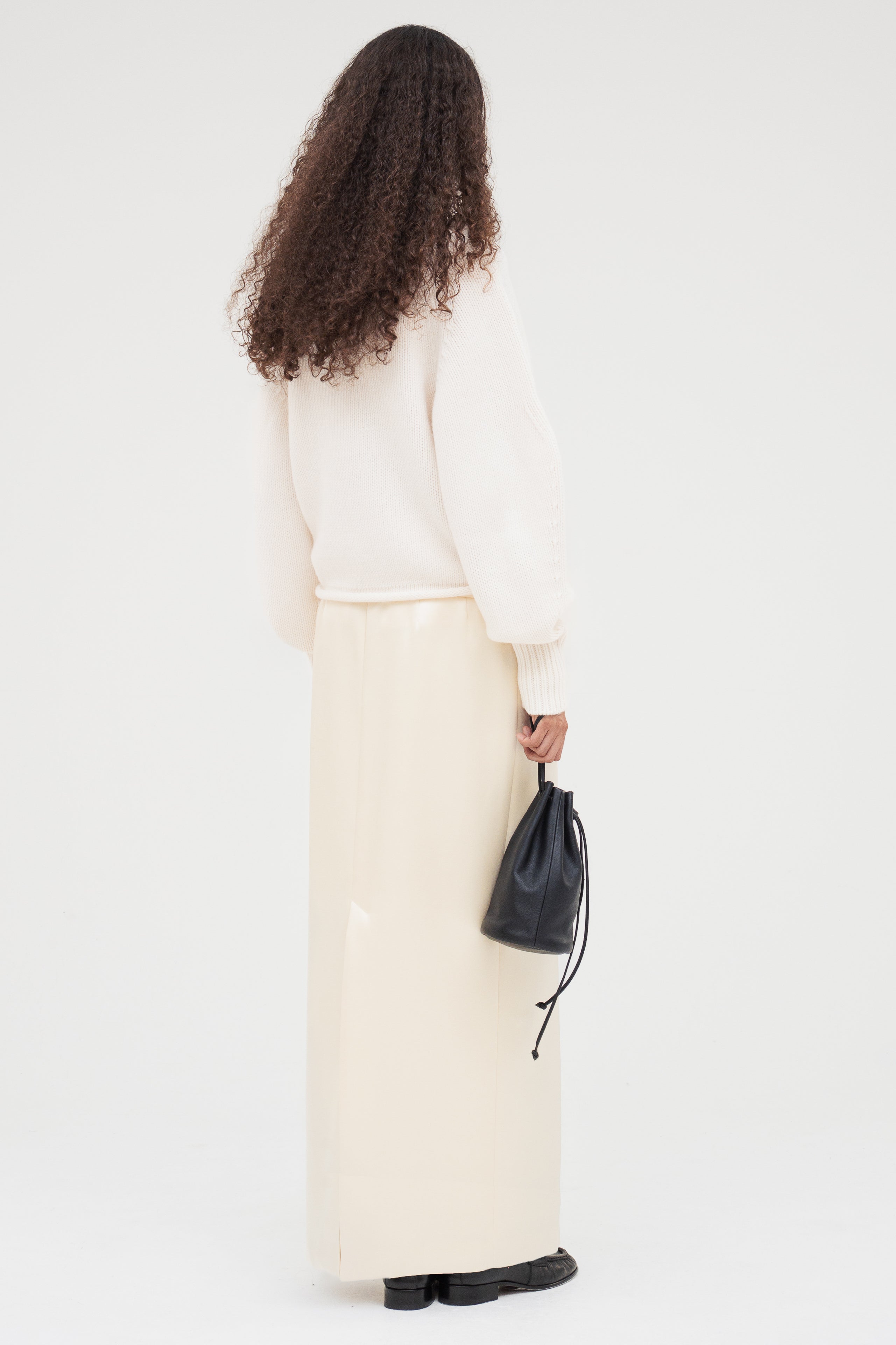 Double Satin Long Skirt / Ecru – (im)perf.