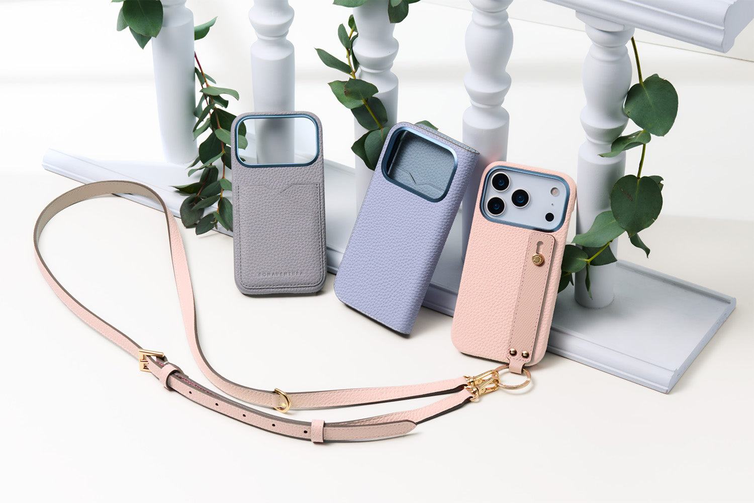 新作】ストラップ付 ジップカードホルダー