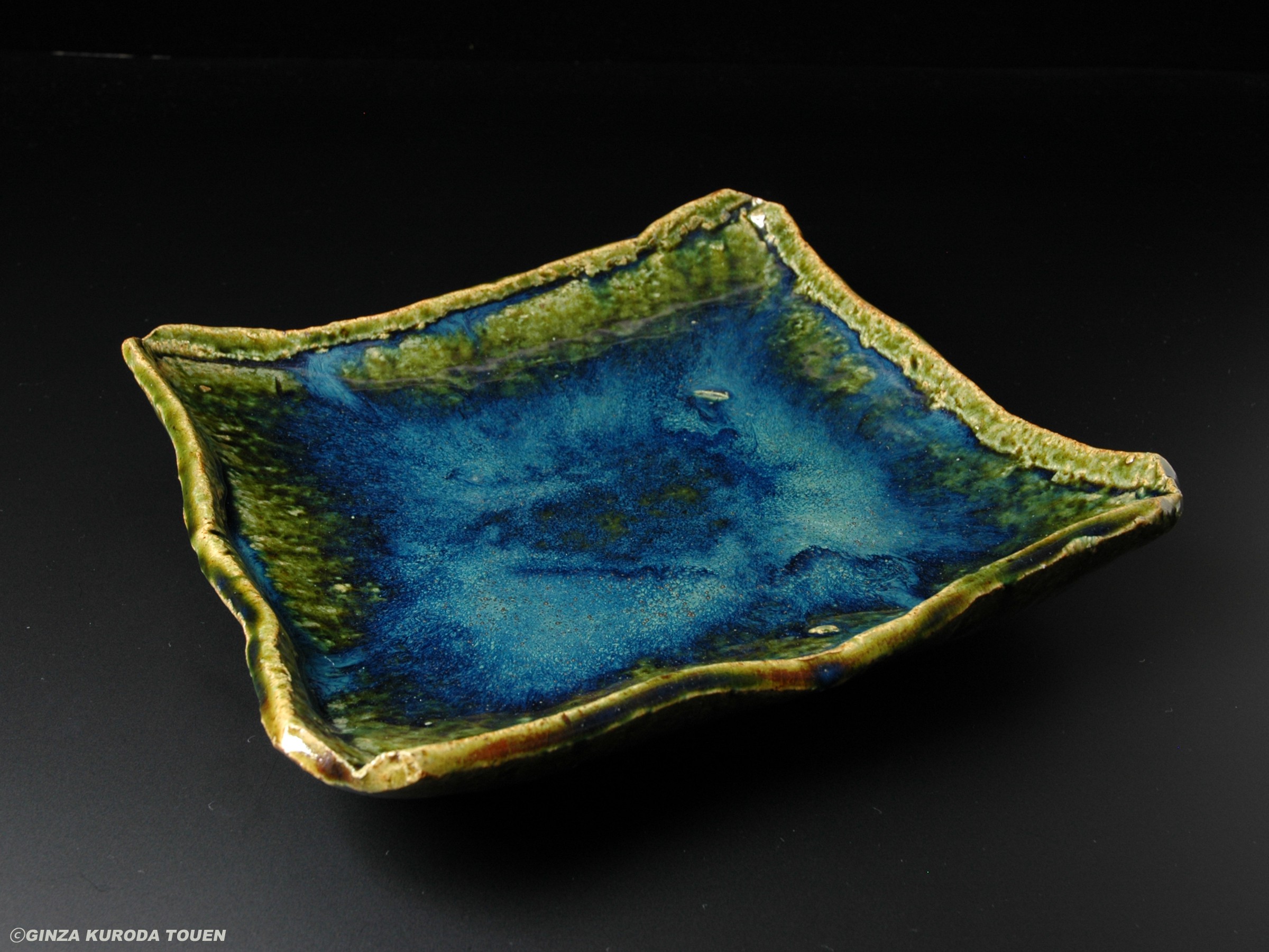 北大路魯山人 於里遍平鉢 | 銀座 黒田陶苑