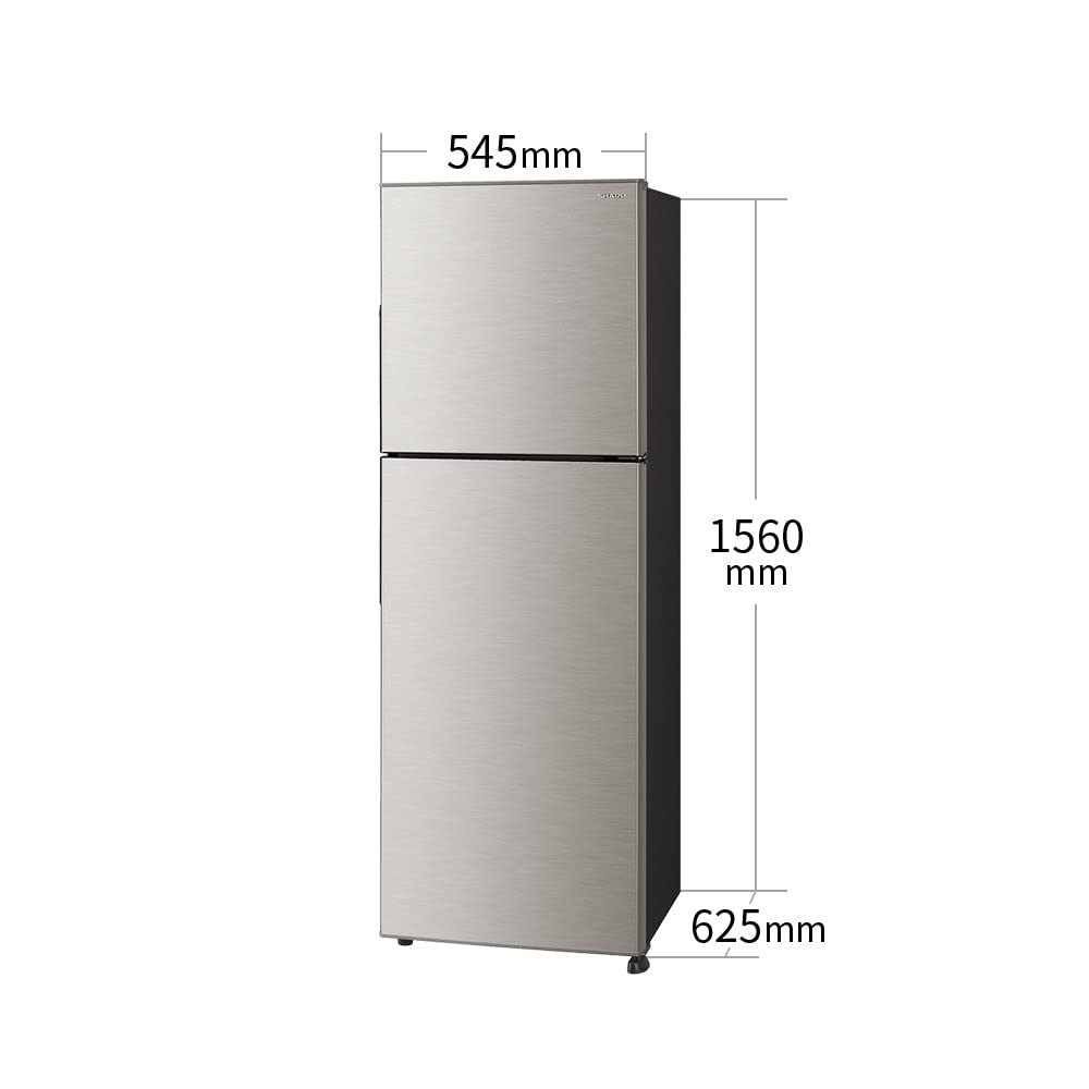 Amazon | シャープ 冷蔵庫 SJ-D23H-S 225L 幅54.5cm 右開き 2ドア