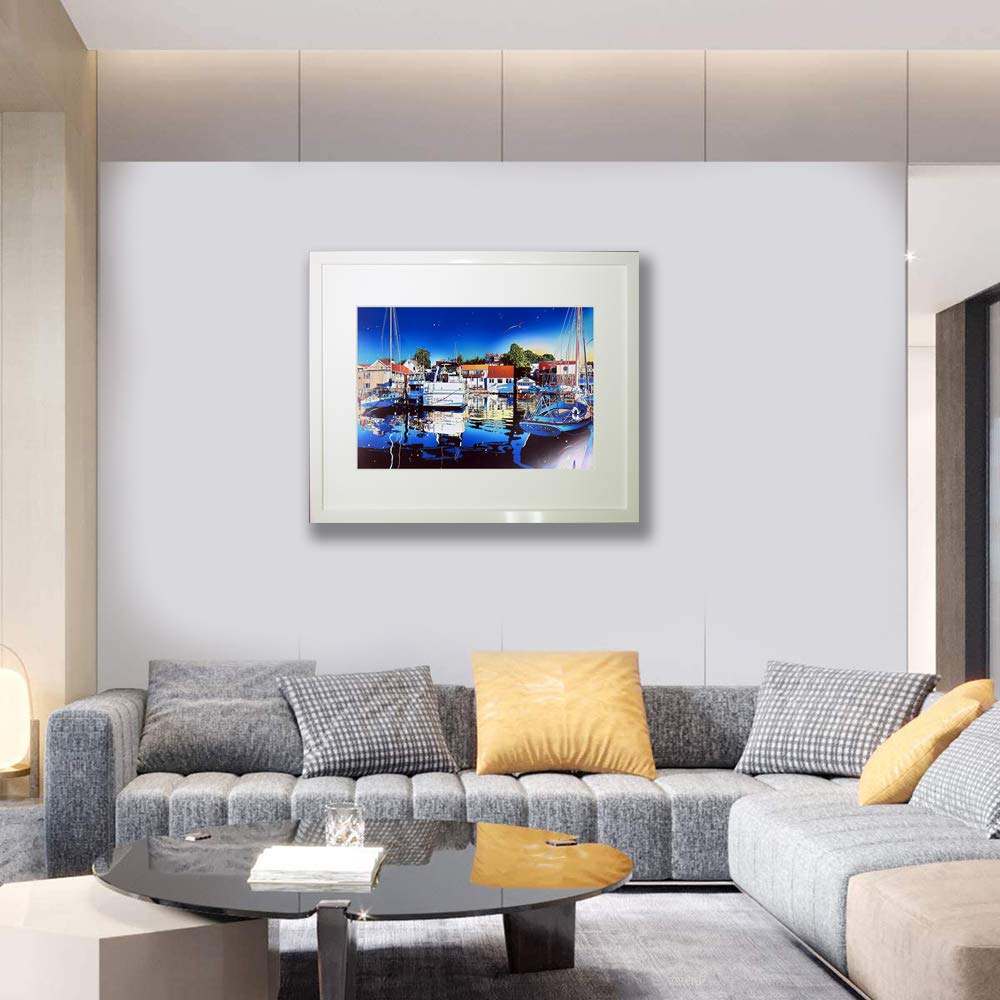 Amazon.co.jp: 鈴木英人◇【あの頃の二人】◇アートプリント◇額装