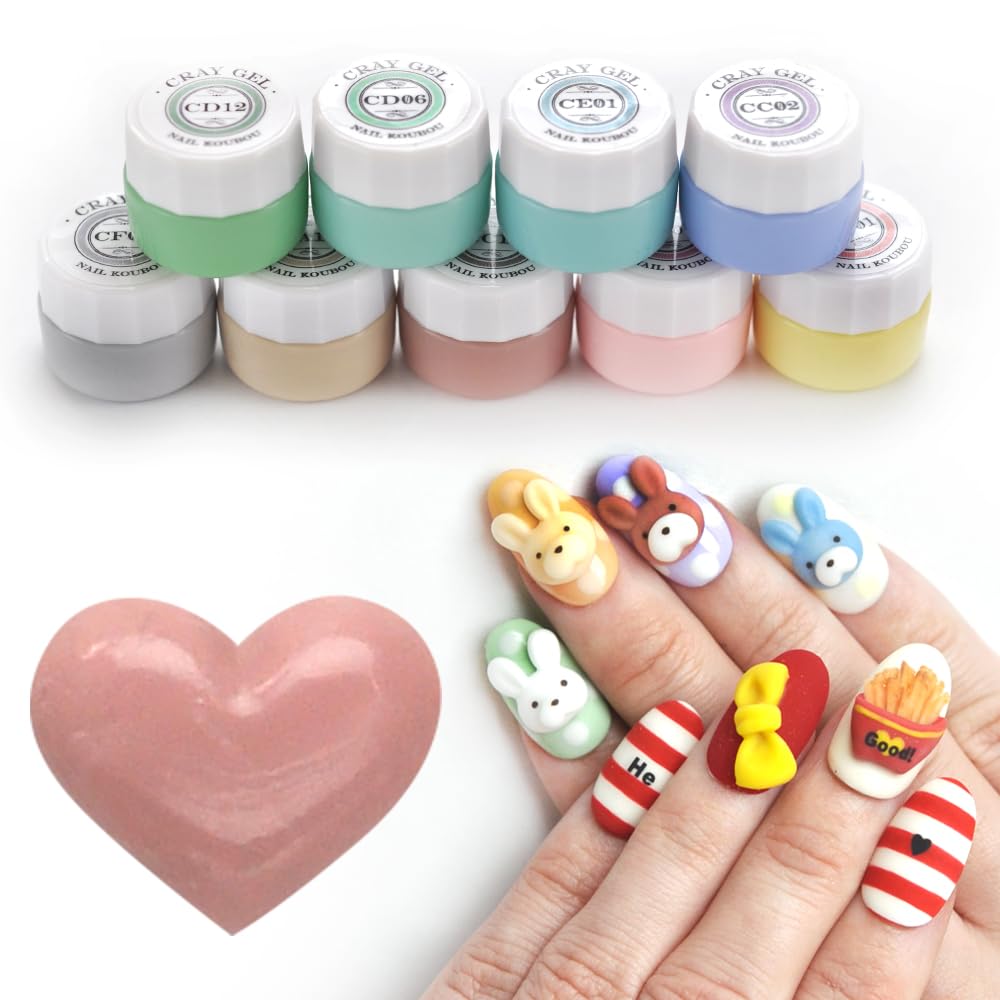 Amazon | 粘土ジェル 3Dジェル カラージェル ジェルネイル 人気 セルフ