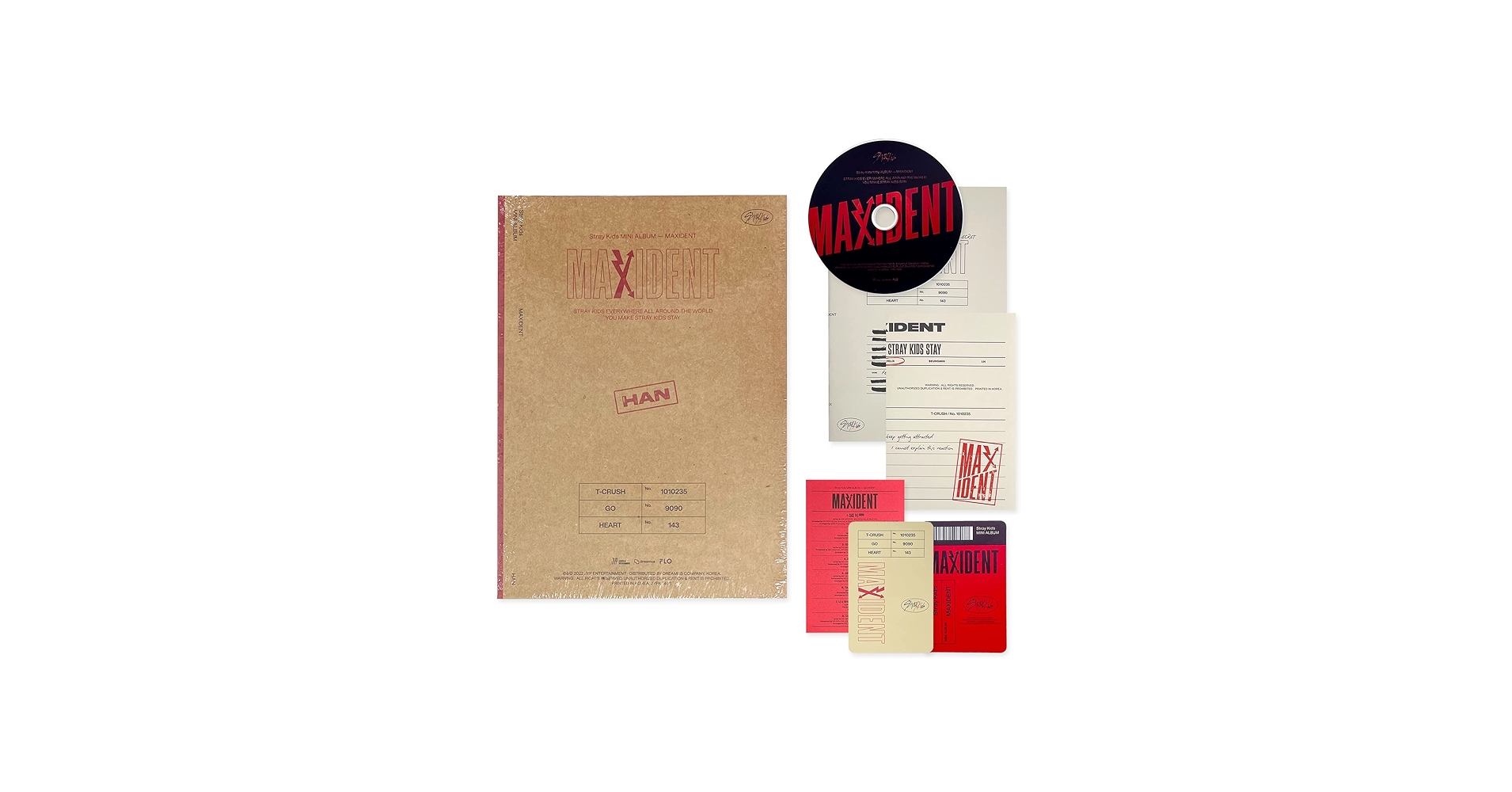 Amazon.com: STRAY KIDS - Mini Album [MAXIDENT] (CASE Ver. / HAN