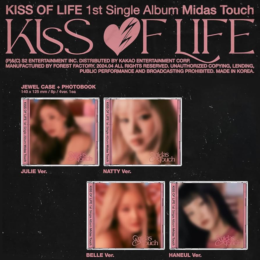 KISS OF LIFE - 1st Single Album [Midas Touch] (Jewel Ver. - Random
