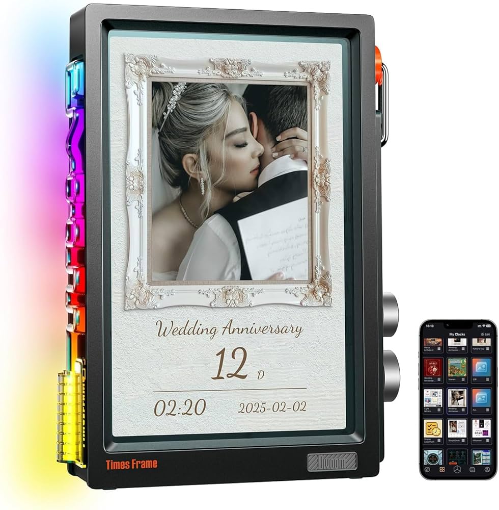 Amazon | 【受賞デザイン・Wi-Fi6対応】Divoom Times Frame デジタル