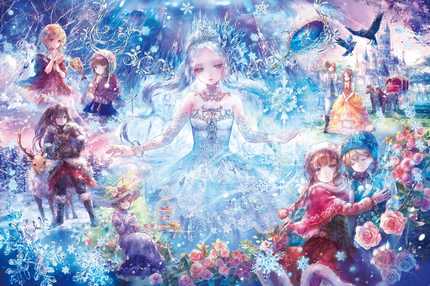 Amazon.co.jp: 1000ピース ジグソーパズル おにねこ 雪の女王物語