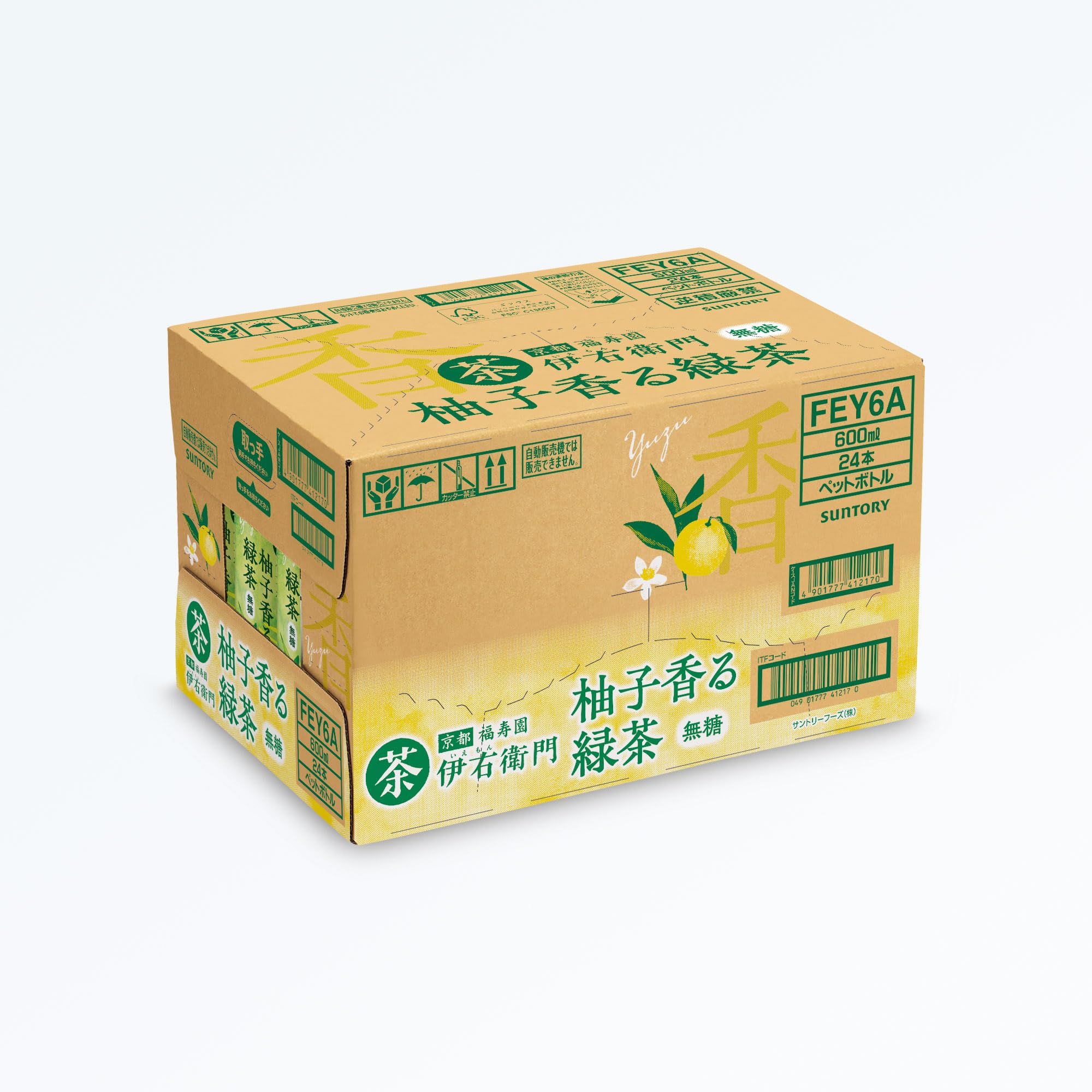 Amazon.co.jp: サントリー伊右衛門 柚子香る緑茶 お茶 600ml×24本