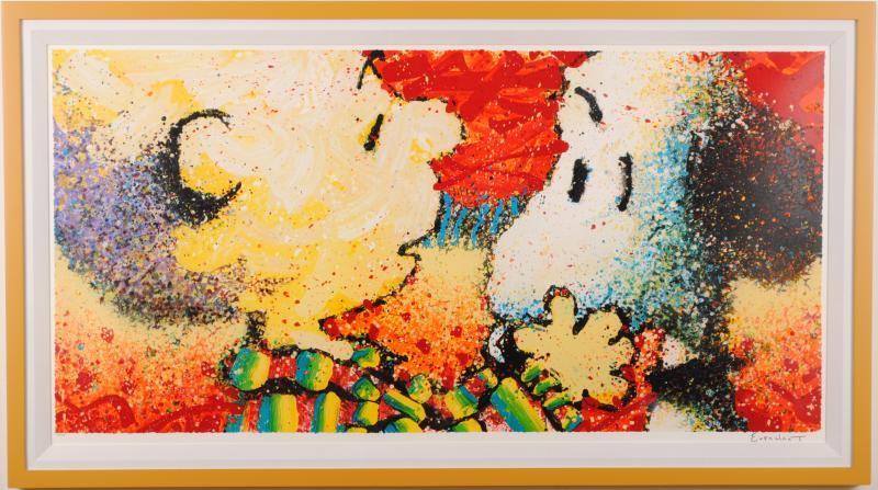 トム・エバハートがリトグラフの版画で制作したポップアートの絵画