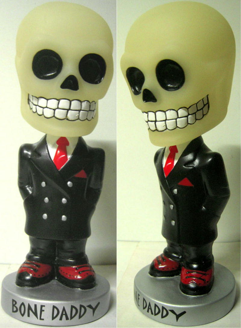 ボーンダディ,BoneDaddy 首振り WackyWobbler FUNKO 骸骨 ソフビ人形