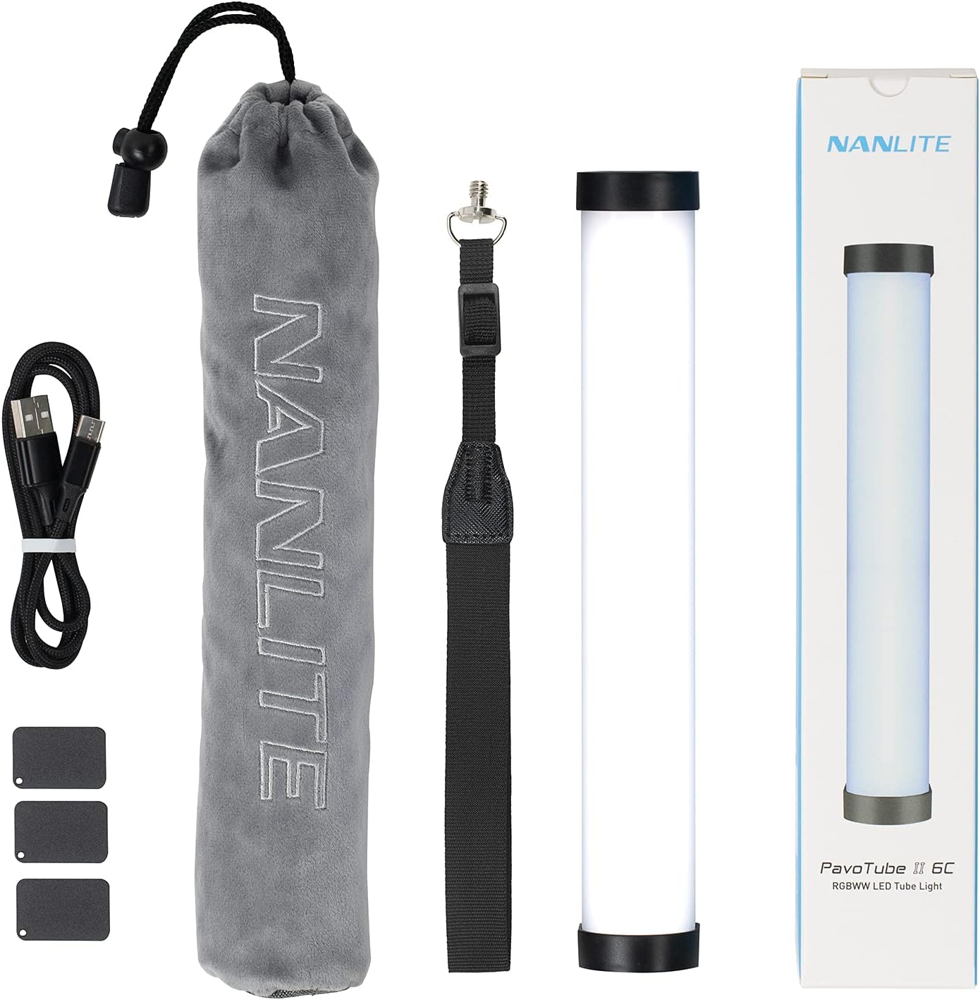 NANLITE PavoTube Ⅱ 6C スティック型撮影用ライト RGBライト 36000