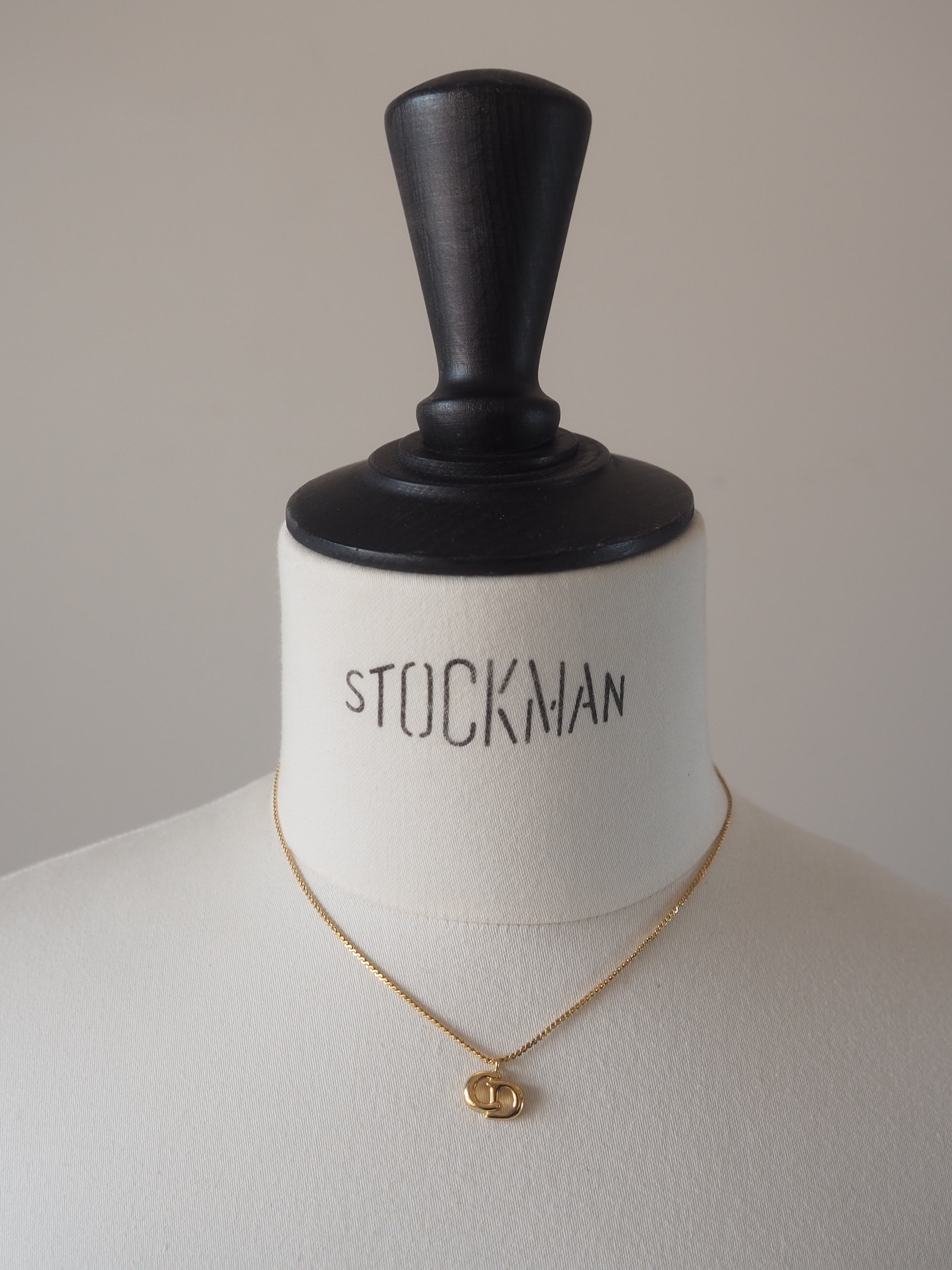 Christian Dior ディオール CDロゴ ネックレス ゴールド ヴィンテージ