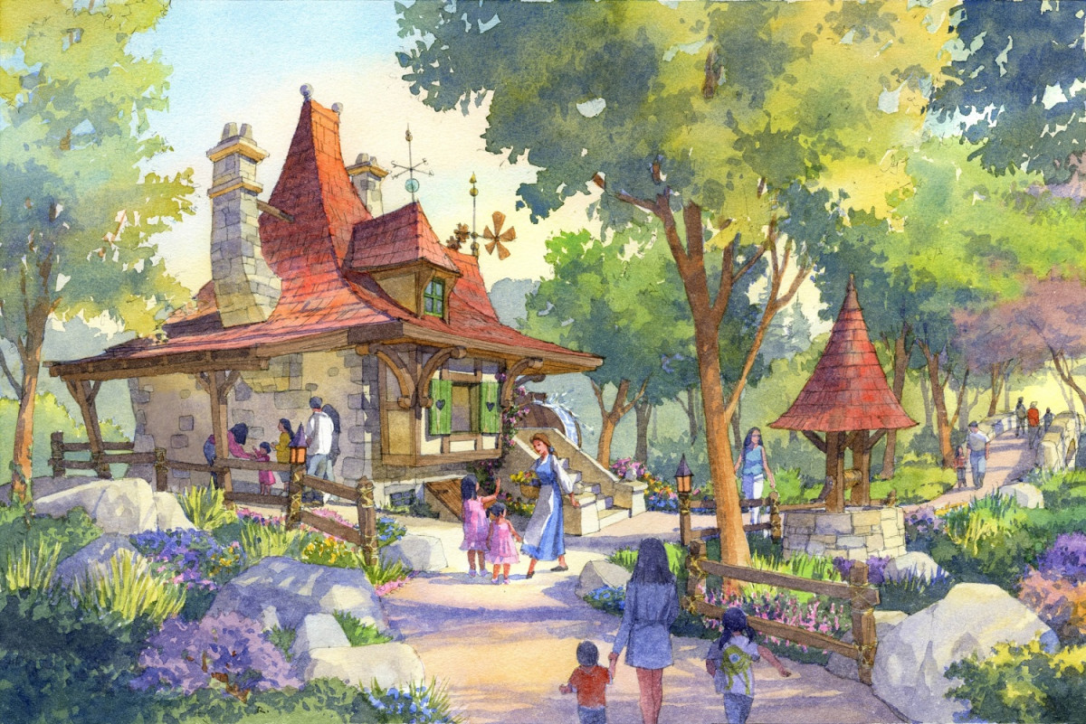 TDL 2020年4月オープンの「美女と野獣エリア」・ミッキーの屋内