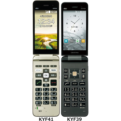 かんたんケータイ KYF41」と「GRATINA KYF39」の違い - フォトスク
