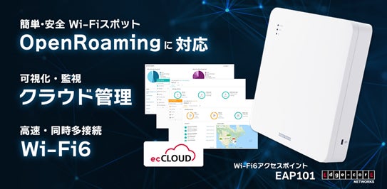 Wi-Fi6無線LANアクセスポイントEAP101がOpenRoaming に対応 | 株式会社
