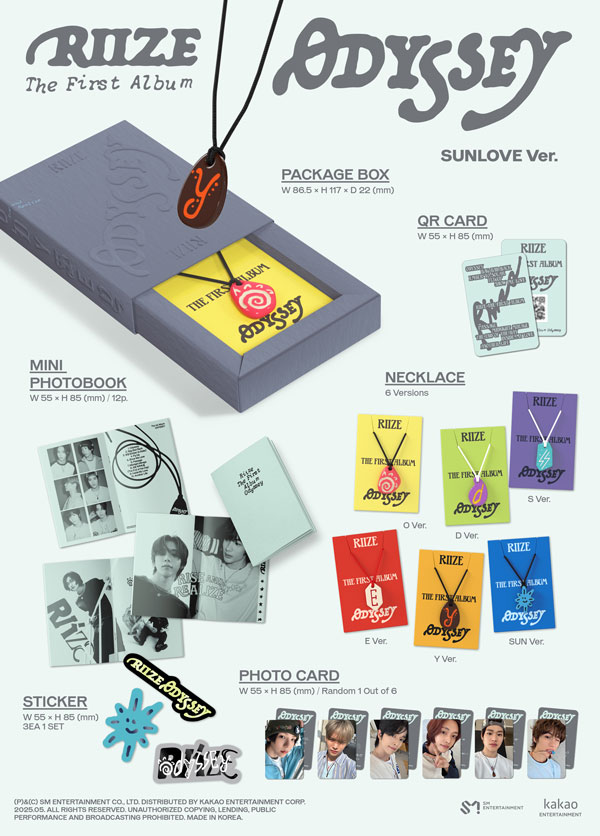 RIIZE The 1st Album『ODYSSEY』【SUNLOVE Limited Edition Ver.】【6
