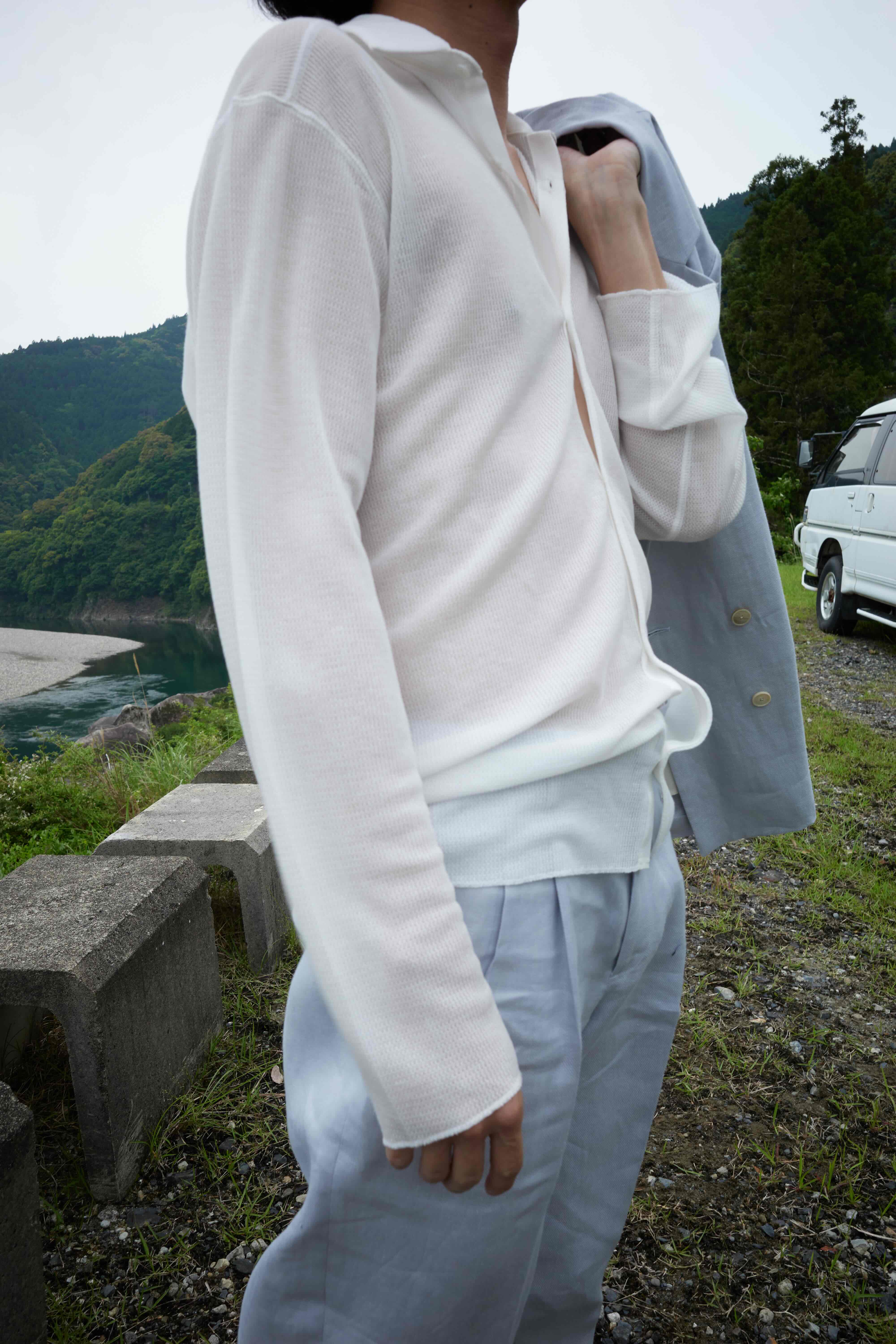 25SS MESH SHIRT/HEMP WAFFLE – seya-voyage