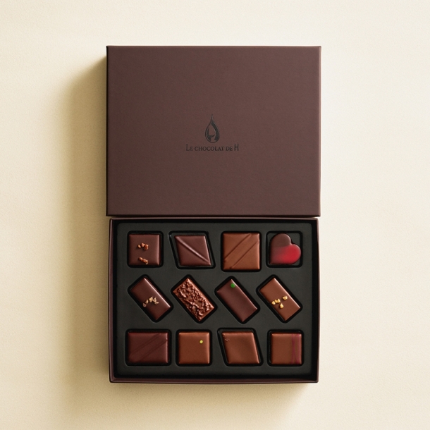 アッシュセレクション12粒入 LE CHOCOLAT DE H