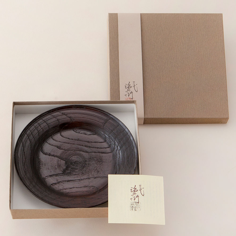 村瀬治兵衛さんの沢栗青海盆 8寸: キッチン雑貨 | スイーツ・グルメ