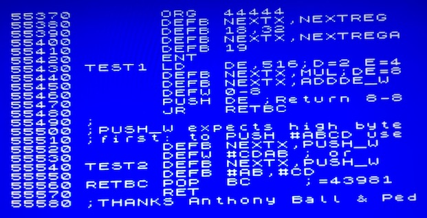 Extras for Zeus on ZX Spectrum Next