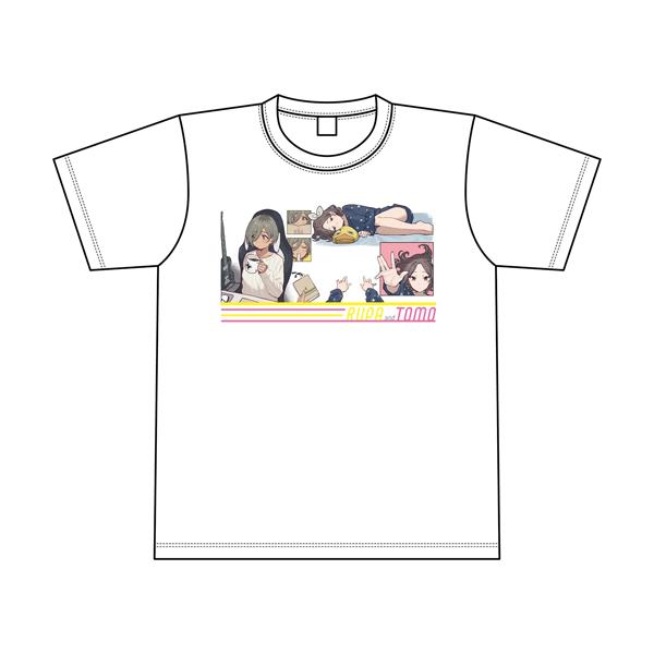 ガールズバンドクライ】EDイラスト Tシャツ 海老塚智＆ルパ（XL