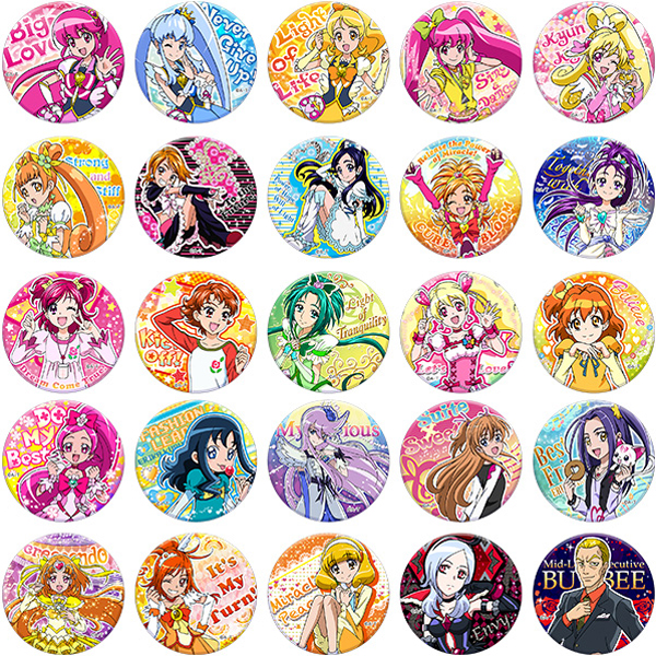 プリキュアオールスターズ】トゥインクル缶バッジ1（全25種ランダム1個