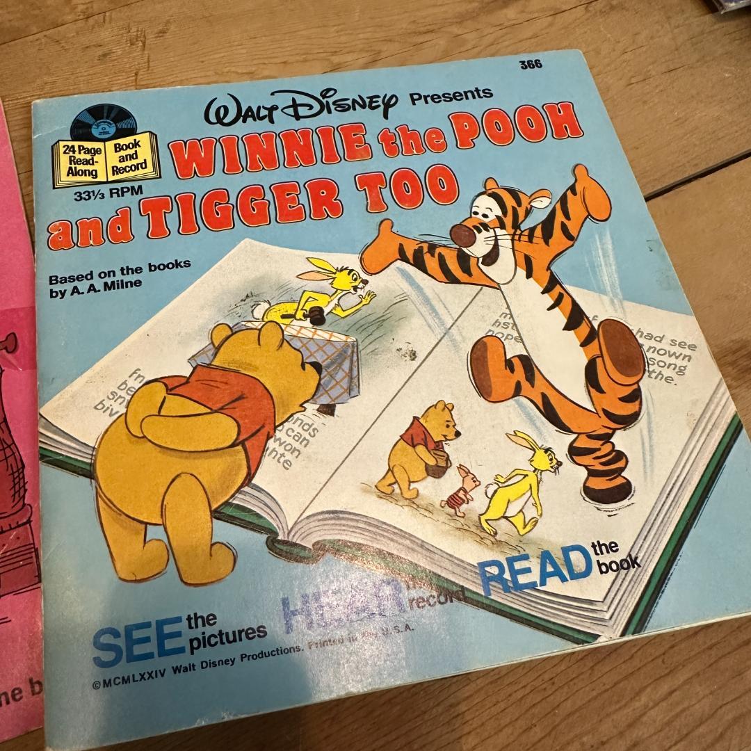 ヴィンテージ ウォルト・ディズニーレコード付き絵本 「くまのプーさん