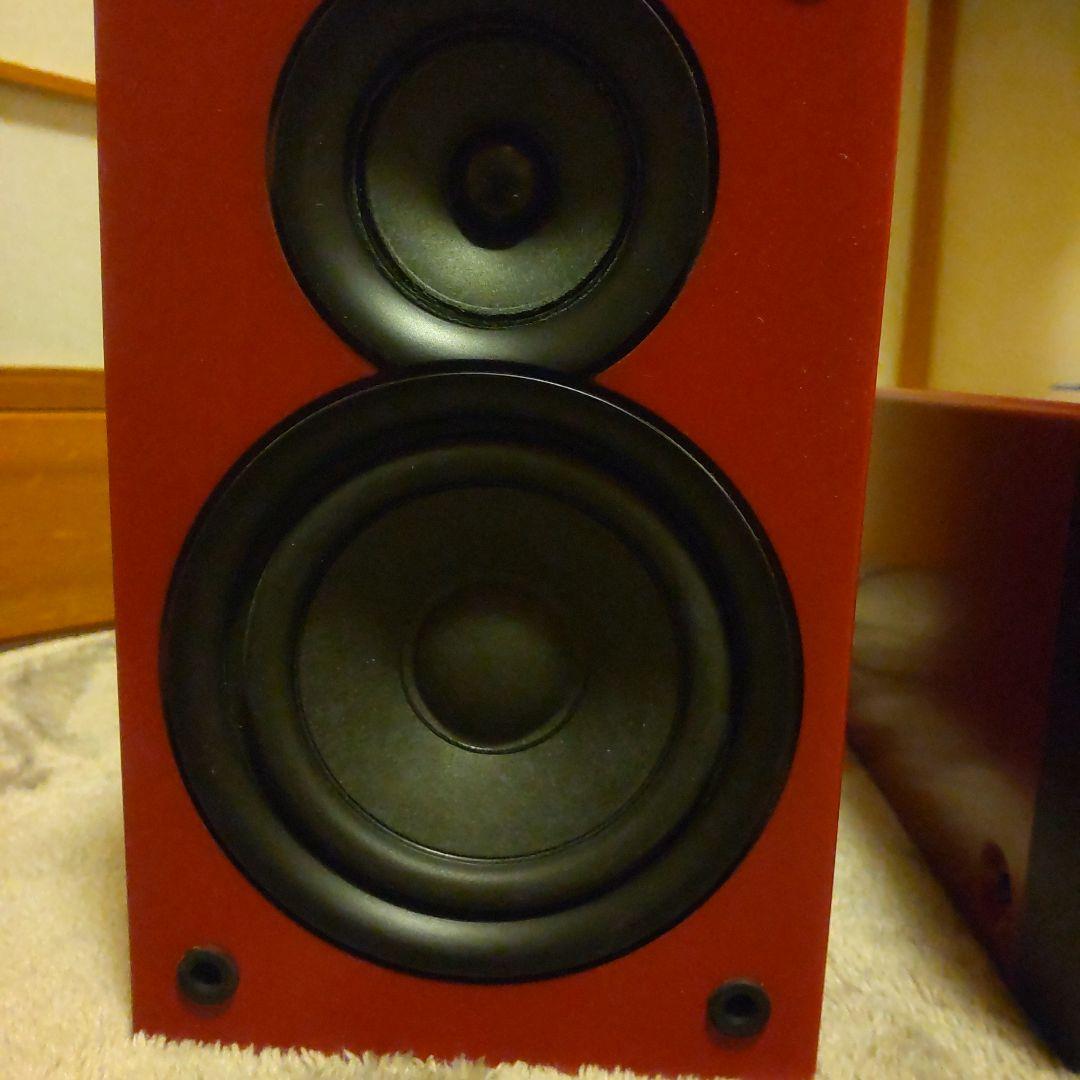 Pioneer パイオニア x-cm32bt ミニコンポ 赤色 リモコン付き