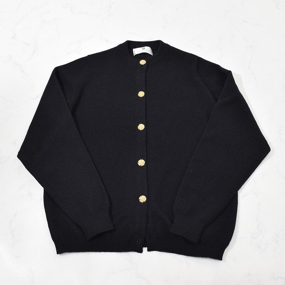 英国製 バランタイン BALLANTYNE カシミヤ カーディガン 黒 42 - メルカリ