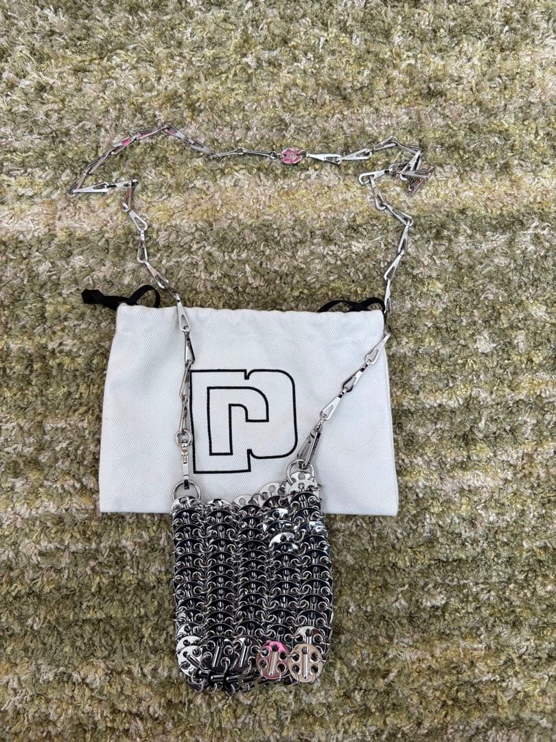 paco rabanne パコラバンヌ　メタルショルダーバッグ 正規品・送料無料】Paco Rabanne / '' Iconic 1969 '' metal shoulder