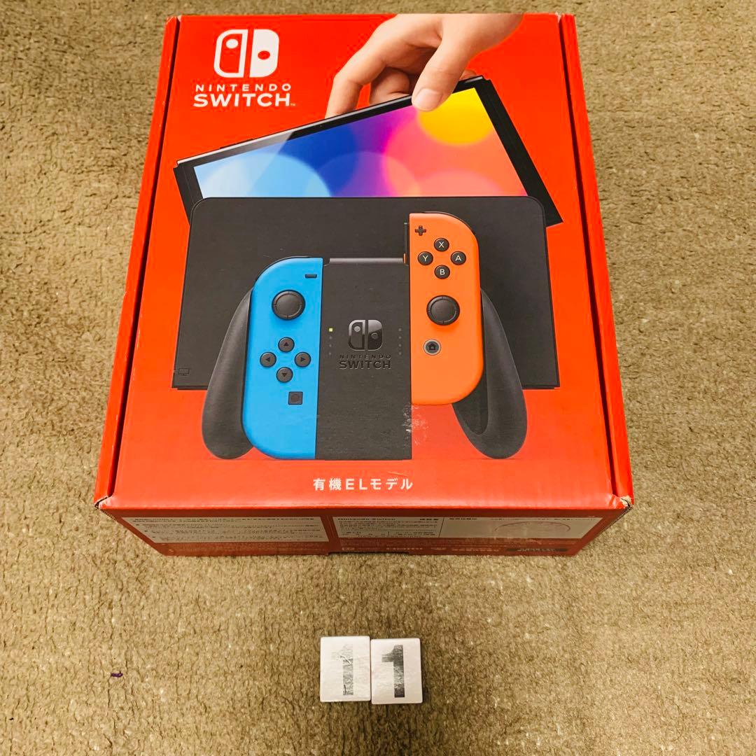 【新品未開封】Switch本体有機EL　ネオンブルー　ネオンレッド Nintendo Switch 有機ELモデル（ネオンブルー・ネオンレッド） 任天堂