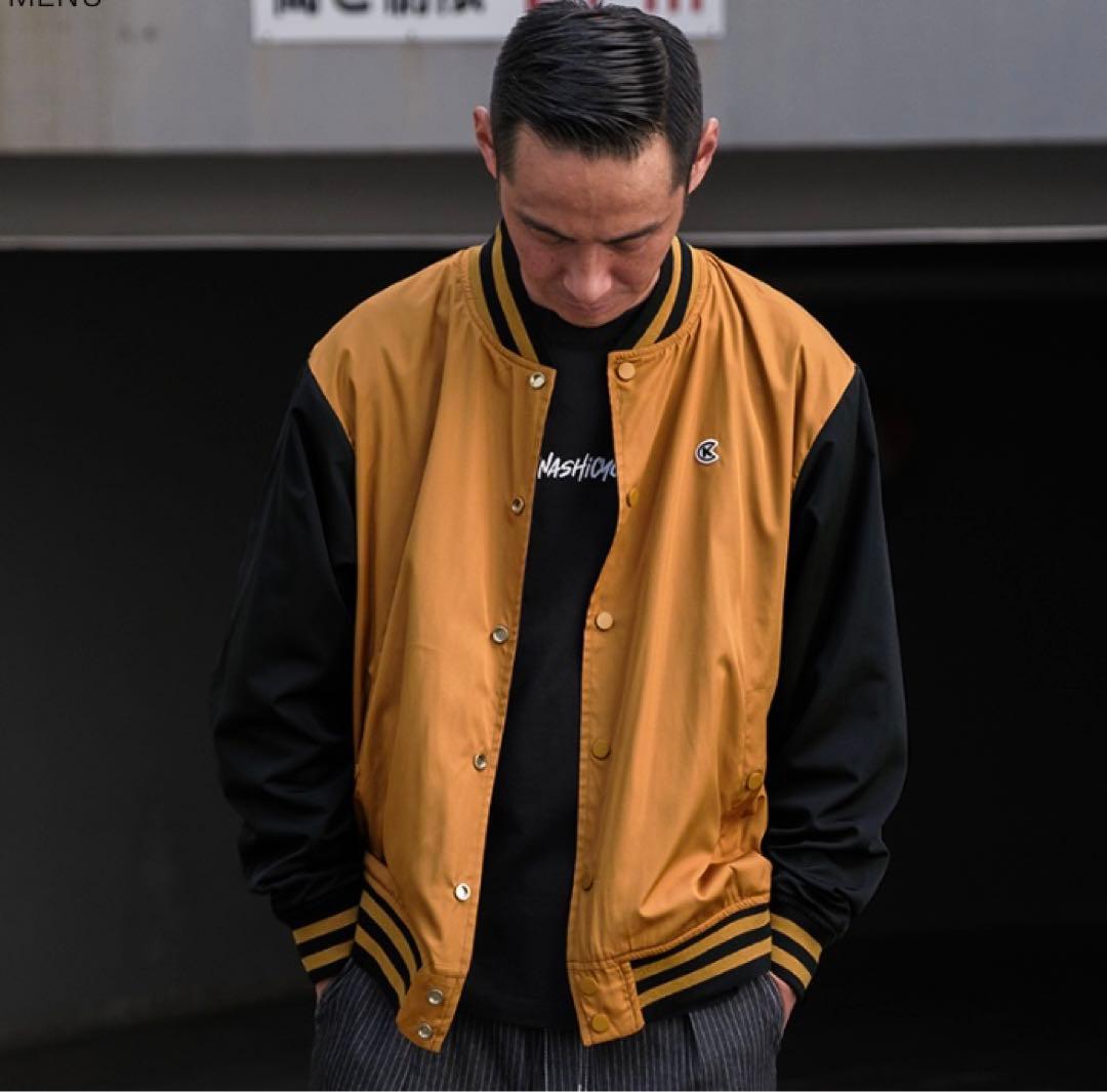 木梨サイクル リバーシブルスタジャン ネイビー×マスタード Lサイズ